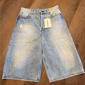 NWT Men’s Acne Studios Light Wash Denim Culotte Shorts/Jorts